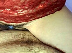 watch cum explode on hot hairy pussy after wild ride!