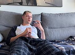 Stepsis caught you jerking that monster cock? Let me stroke it while porn plays