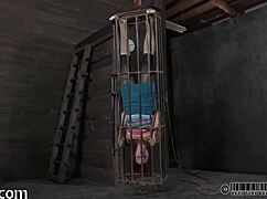 damn, that ferocious whipping tears into angel's bare skin