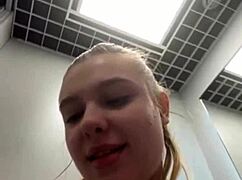 public creampie leads to squirting pussy fingering thrills