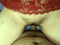 watch cum explode on hot hairy pussy after wild ride!