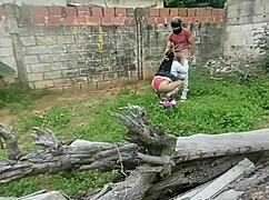 curvy big tits teen in lingerie rides cowgirl creampie in abandoned house