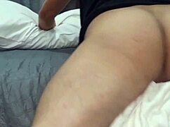 Watch her sniff and suck cock till he blasts load down her throat