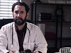 Cunning Doctor's Big Cock Fills Milf Tits While Husband Watches Helplessly