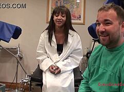 Tampa University Entrance Physical Eliza Shields Spreads Shaved Pussy In Latex Gloves