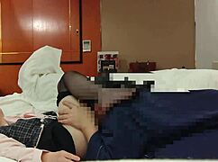 cosplay ol assistant moans from juicy cunni on bed then takes creampie after blowjob