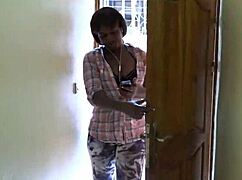 rachelle fantasizes boss sex over phone but neighbor fucks her garage wild