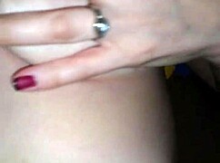 hey watch this real amateur wife moan and finger her shaved wet pussy solo