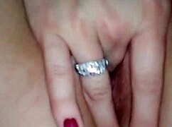 hey watch this real amateur wife moan and finger her shaved wet pussy solo