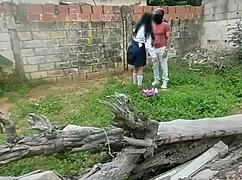 curvy big tits teen in lingerie rides cowgirl creampie in abandoned house