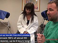 Tampa University Entrance Physical Eliza Shields Spreads Shaved Pussy In Latex Gloves