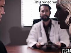 Cunning Doctor's Big Cock Fills Milf Tits While Husband Watches Helplessly