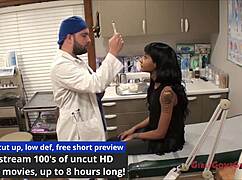 Tampa University Entrance Physical Eliza Shields Spreads Shaved Pussy In Latex Gloves