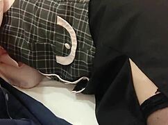 cosplay ol assistant moans from juicy cunni on bed then takes creampie after blowjob