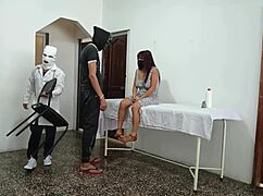 Betrayed heart races as cheating whore takes doctor's deep pounding