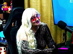 ruan slips vibrator on andressa sanchez's perky milf tits she moans hard in podcast