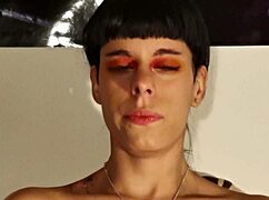 i can't believe this teen goth girl's huge snot sneeze fetish in hd pt1