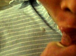 lila savors every drop of hot cum down her throat