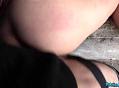 public agent's stunning celebrity lookalike craves stranger's monster cock in outdoor frenzy