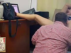 boss dominates secretary with rough pussy fuck and mouth blowjob in office compilation 3