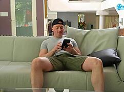 i catch my huge boobed latina roommate's bf spying so i fuck him hard