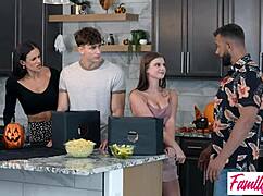 Penny Barber Leads Halloween Milf Orgy With Deepthroat Creampie Cumshots