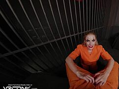vr conk's harley quinn rides huge joker cock in prison cosplay