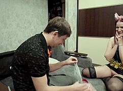 yo slave, your christmas gift is my gag dildo facesit till i cum hard