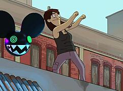 dancing figure from bobs burgers movie gets lightwave bridge by deadmau5 vibes