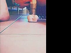 Cute Tranny Veronica Vegas Toys Her Ass with Dildo Solo