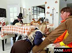 stepdad dick sucking leads to family group fuck surprise