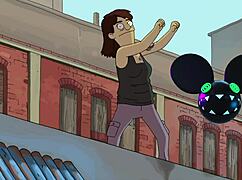 dancing figure from bobs burgers movie gets lightwave bridge by deadmau5 vibes