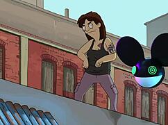 dancing figure from bobs burgers movie gets lightwave bridge by deadmau5 vibes