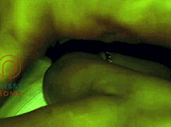 He bangs me senseless all night long in the dark with crazy moans and screams echoing.