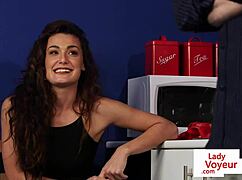 oi luv, in this british office im voyeur watchin ya tug that cock while i humiliate ya in heels