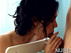 teen's tight ass and wet twat bent over begging for hardcore wang pounding