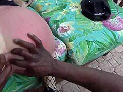 Don Prince's Rough Interracial 3some with Bent-Over Assfucking and Squirting Tits