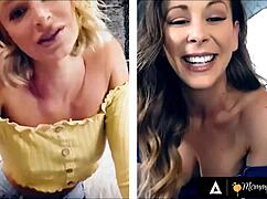 emma hix, u thirsty? stepmom cherie deville fingers wet pussy n ass on cam together