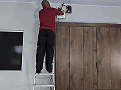 seducing that nerd online i twerked on his dick till he came then he pounded my ass creampie style