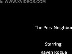 Neighbor Raven Rogue dirties her barefoot feet for me