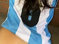 i fuck my cheating argentinian neighbor on the terrace while she lies to her husband