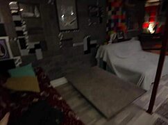 skinny girlfriend fucked risky next to sleeping stepdad on bed