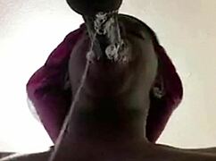wanna see this babe gag on huge cock for sloppy deepthroat cum facial closeup?