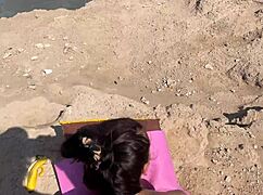naughty petite babysitter bent over public for quick doggystyle creampie blast