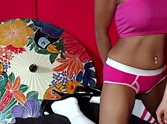 curvy asian maxine yumi bent over licked fucked in big tits 3some