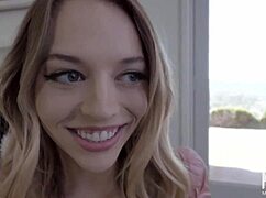 stepdad and son double team lily's holes in bold threesome pound