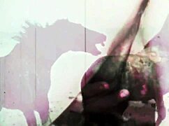 Vintage hairy pussy bent over doggystyle outdoors