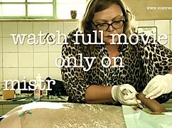 Bound Big Tits Nurse Under Mistress April's Brutal Cock Clinic Domination and Anal Torment