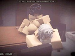 boss submits to my rough office doggystyle creampie after work game