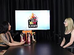 watch vivan lola and vitória beatriz naughty interview full of dirty brazilian casting fun lingerie see through red